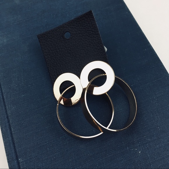 Free People Lizzie double hoop earrings NWT - Picture 4 of 5